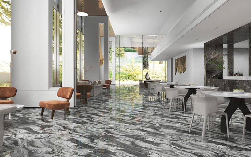 Hotel lobby luxury stone tiles