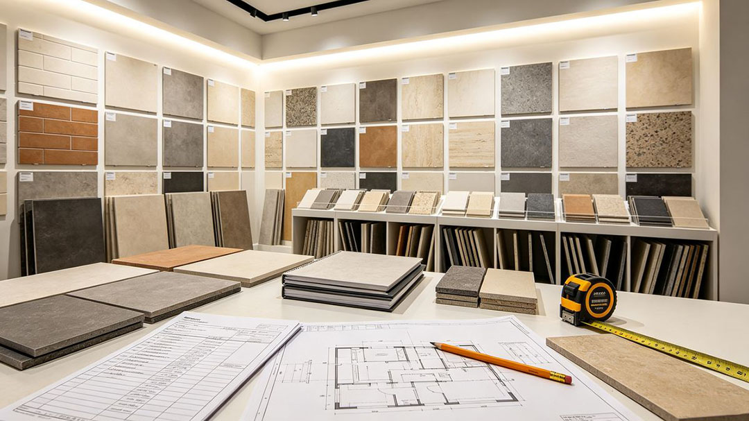 Eco friendly low carbon tiles for green building projects