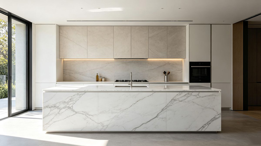 Customized Stain-Resistant Slab Slab Cabinets